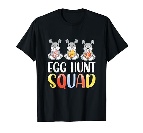 Egg Hunt Squad Easter Bunny Matching Familia Hombres Mujeres Niños Camiseta