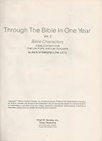 Through the Bible in One Year: Volume 2 Bible Characters (A Bible Study for the Lay Pupiland Lay Teacher B003H2D0WI Book Cover