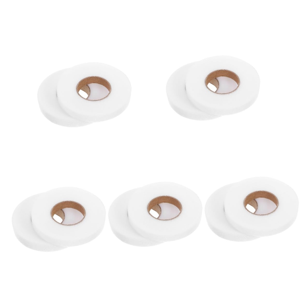 NUOBESTY Lot De 5 Rubans Dourlet Pour Rideaux Thermocollants En Coton Polyvalents 2 Rouleaux X 5