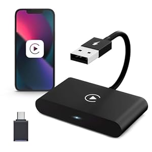 CarMe Luxe Carplay Dongle – Draadloos Carplay – Zwart – Alleen te gebruiken met ingebouwde CarPlay en iPhone