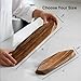 Ibyx Acacia Magnetic Knife Strip - Knife Holder for Counter - Universal Magnetic Knife Holder Fits All Knife Sets - Modern Kitchen Knife Storage - Solid Wood & Strong Magnets (16 Inches)