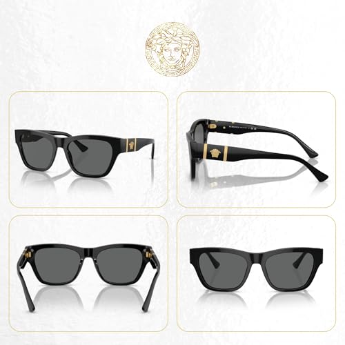 Versace VE4457 Square Sunglasses for Men +BUNDLE with ACCESSORY EYEWEAR KIT3