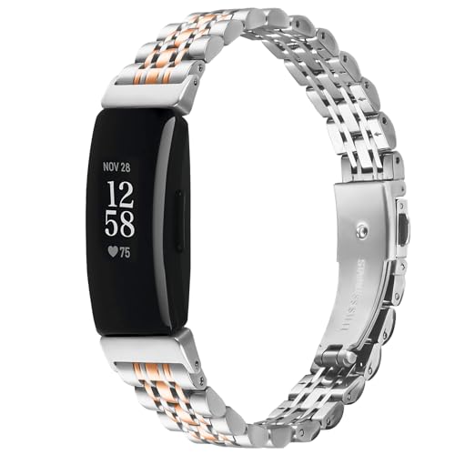 Fitbit inspire 2�Ή����^���X�g���b�v�A���߉\�ȃJ�W���A���X�|�[�c���X�g�o���h�o���h�AFitbit inspire 1/HR�o���h�A���f�B�[�X�A�����Y(�V���o�[���[�Y�S�[���h�A�����T�C�Y)