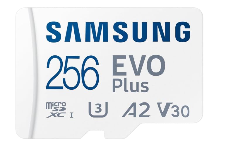 Image of SamsungEVO Plus 256GB Micro w /SD Adaptor SDXC, Up-to 160MB /s, Expanded Storage for Gaming Devices, Android Tablets and Smart Phones, Memory Card RF-07 Heavy Standard Mode HRS
