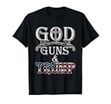 Vintage God Guns and Trump Shirt 2nd Amendment T Shirt T-Shirt
