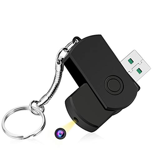 TEKMAGIC Mini Caméra Cachée USB Poche Enregistreur Vidéo Espion Soutenir Photographie, Carte Mémoire 16Go Intégrée Cover