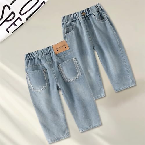 Trendy Boys Denim Pants Comfortable Casual Outdoor Style Durable Long-Lasting Everyday Wear for Active Kids 3-103