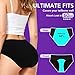YONVEXO Period Underwear for Women, Cotton Panties Washable& Reusable, 60ML High Leak Proof Underwear, Breathable Briefs for Period/Incontinence/Postpartum Multicolor- 3pack-L