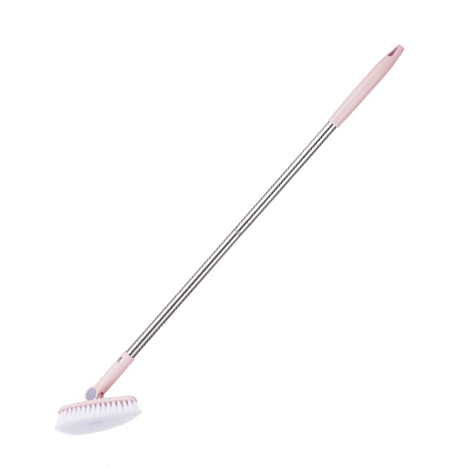 Folding Pole Floor Brush Multifunctional Plastic Long Handle Washing Brush Effortlessly Washs Bathroom and Kitchen