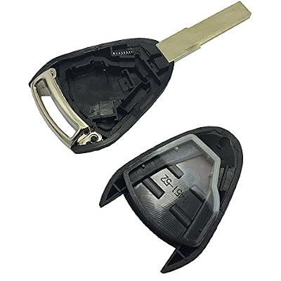 2 Buttons Replacement Key Fob Case Shell fit for Porsche 911 Cayman Boxster Carrera GT Keyless Remote Key Fob Cover
