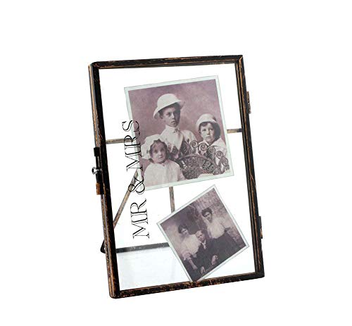 Sweet Home Cadre Photo en métal Style Vintage Mr & Mrs