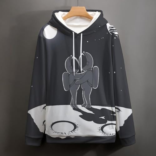 Sweat à capuche espace planète au design galactique unique marque UMENG - 4