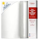 Frisco Craft Clear Anti-UV Laminating Rolls, Self Adhesive Laminating Sheets, Waterproof Vinyl Film for Office Supplies, Transparent Sticker Laminate for Craft Projects, Simple, Easy Application