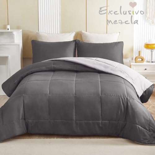 Image of Exclusivo Mezcla Reversible Soft Twin Comforter Set, 2 Pieces