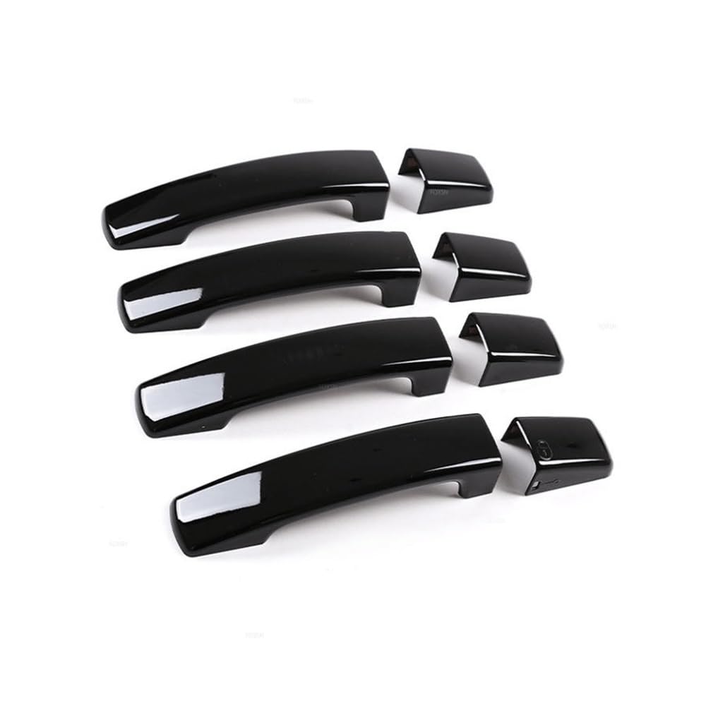 Couvercle de poignée porte extérieure ABS noir brillant pour Discovery 3 LR3 Freelander 2 et Range Rover Sport