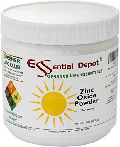 Zinc Oxide Powder - 10 oz. - Non-Nano Particles - Safe for The Skin