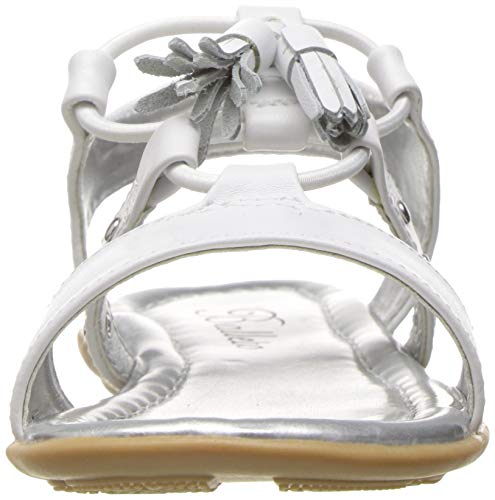 Jumping Jacks Girl's Jaime Flat, White, 11 M US Little Kid2