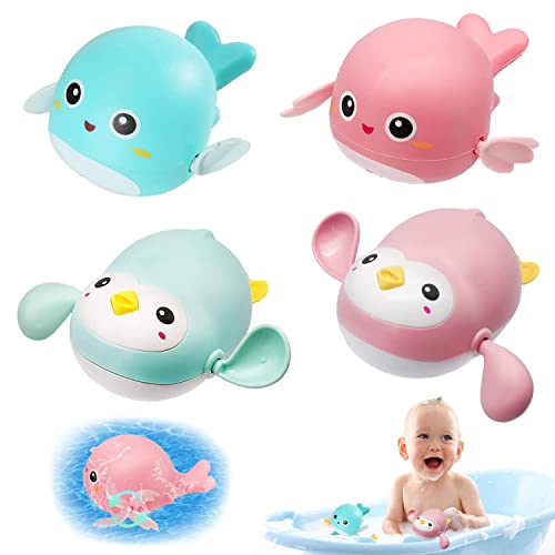Giocattoli da Bagno per Bambini, 4 Pezzi Giochi