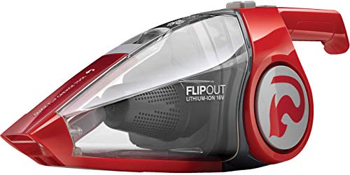 Dirt Devil Flipout Cordless Handheld Vacuum Cleaner, Cord Free Hand Vac, Rechargeable, Small, 16V Lithium, Red, BD10315B