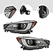 GrfceVue Front Halogen, LED Headlight Left+Right Side for 2018-2019 Subaru Legacy/Outback Projector Driver & Passenger Head Lights Direct Replacement Headlamps Assy Set Assembly