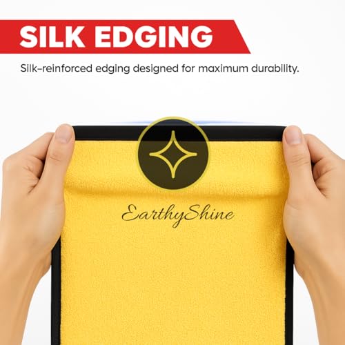 Image of Microfiber Cloths for Home Cleaning - Scratch-Free, Reusable & Lint-Free | for Kitchen, Dusting, Glass, Furniture & Other Surfaces(400 GSM, 40X40cm Pack of 4)