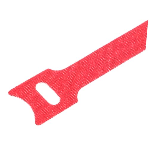 Vaguelly 100 piezas reutilizables de lazos para cables, organizadores de cables con gancho y lazo, para escritorio y gestión de cables electrónicos, rojo 12mm x 300mm miniatura 3