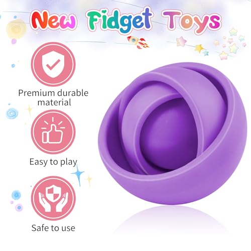 Image of Fidget Toys for Kids, Sensory Toys for Teens, Gifts for Boys Girls ADHD Autism Stress Relief Quiet Finger Tools Classroom