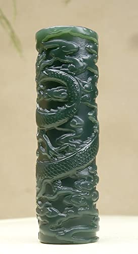 Pendentif jade authentique évitez les contrefaçons avec ce dragon sculpté - 3