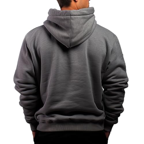 Men's Full Zip Hoodie, Men Sherpa Fleece Lined Jackets Fashion Winter Hooded Coats Warm Sweatshirt2