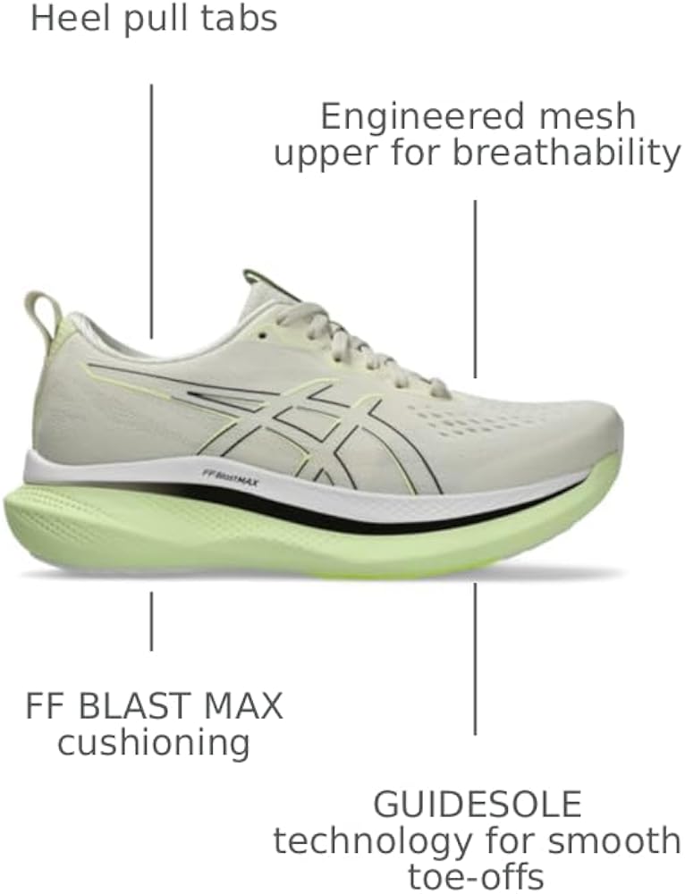 Amazon.com | ASICS Women's GLIDERIDE MAX Running Shoe, 5, Birch