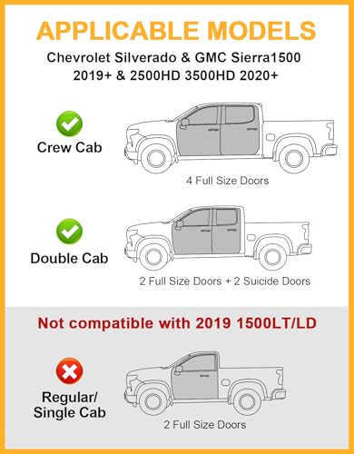Image of Under Seat Storage Boxes for 2019-2026 Chevy Silverado 1500&GMC Sierra 1500