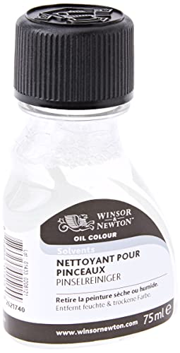Winsor & Newton 2621740 Rozpuszczalnik do Czyszczenia Pędzli, Przezroczysty, 75 ml