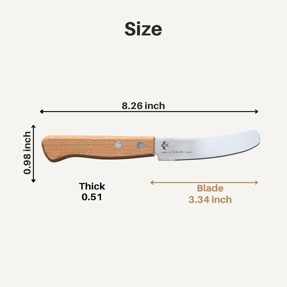 Amazon.com: Arnest Japanese Butter Knife with Serrated