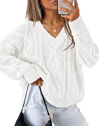 ZESICA Women's Fall Oversized Sweaters 2025 Casual...
