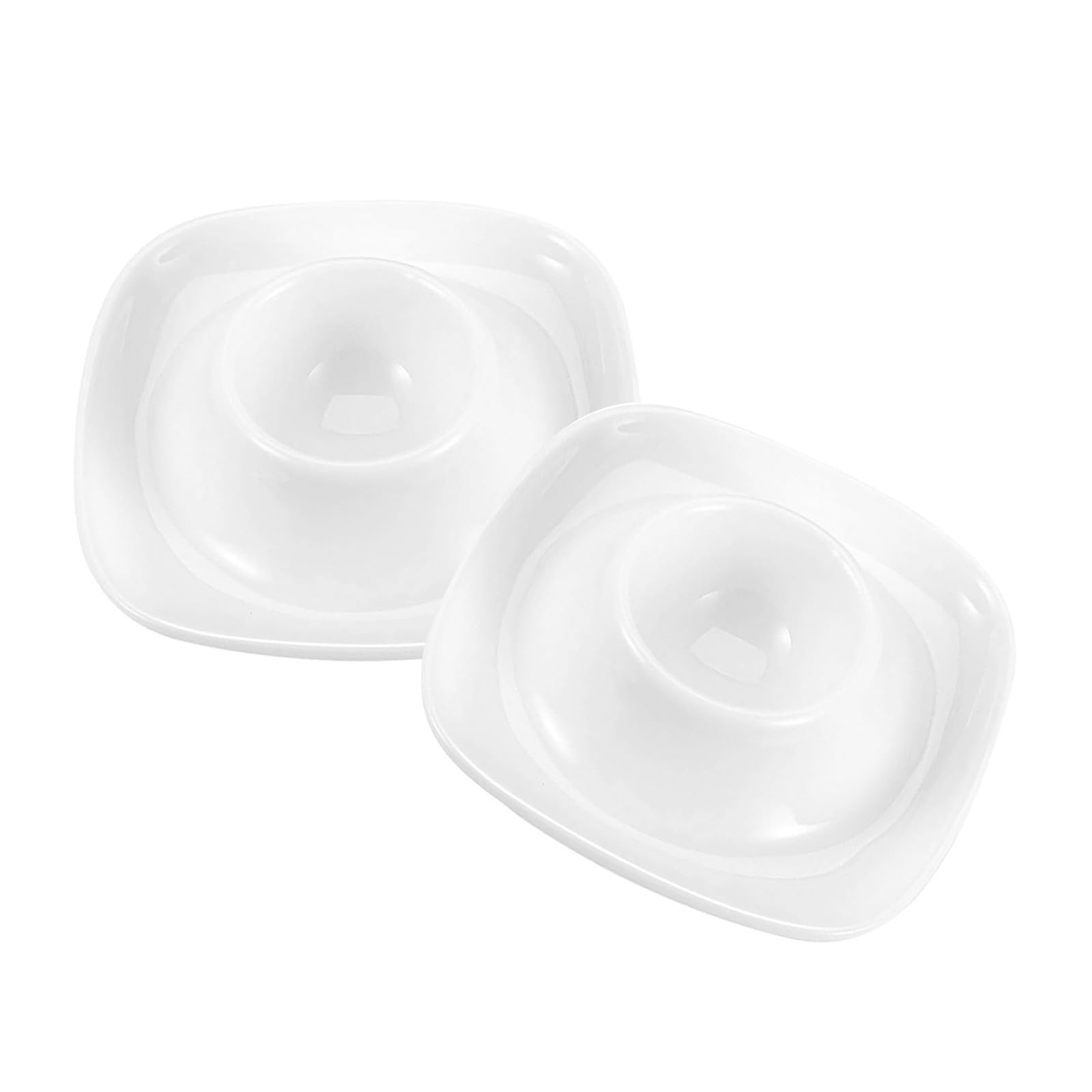 Hueveras de cerámica blanca OSOLADY en pack de 2 piezas, un accesorio ideal para el desayuno diario