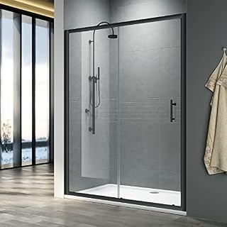 ELEGANT 1200mm Sliding Shower Enclosure for Wetroom Cubicle in 6mm Safety Glass Screen Shower Door