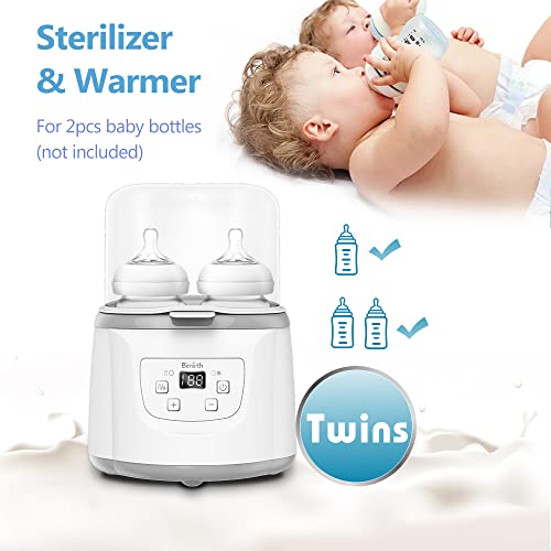 Qican S0117E Aquecedor de mamadeiras 4 em 1 Esterilizador de mamadeiras a vapor Aquecedor rápido de