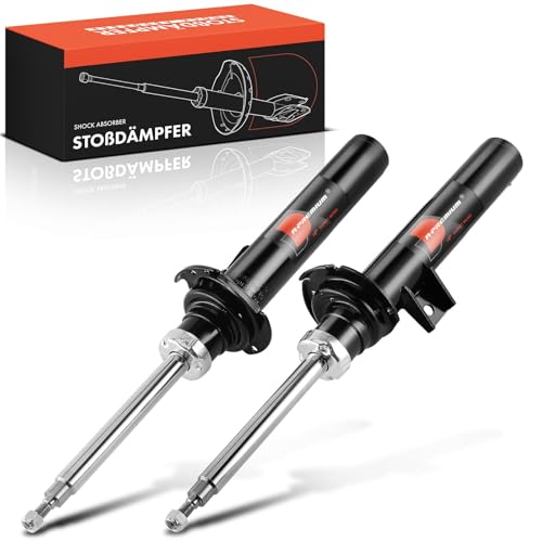 Image of Frankberg 2x Shock Absorber Strut Front Left Right 592mm Gas pressure Compatible with X3 F25 X4 F26 Replace# 31316796316,31316796315