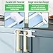 WENPENG Sliding Cabinet Locks for Baby, Baby Proofing Adjustable U-Shaped Baby Safety Latches for Handles Knobs Drawers, Fridge, Closet, Cupboard, Closet with Secure Lock Buttons,2Pack (White)