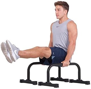 Body Power New Push up Stand Parallettes 12x24 inch Non-Slip with Integrated Knurling