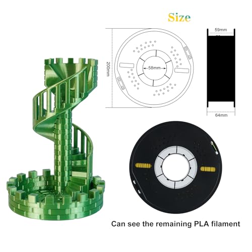 Image of Kingroon PLA Filament, Multicolor Silk PLA Filament, Dual Color 3D Printer Filament, 1.75 mm, Dimensional Accuracy + /- 0.03 mm, 1kg Spool(2.2lbs), Yellow Green