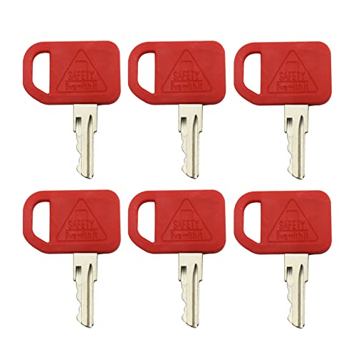AT195302 6PCS Ignition Keys AR51481 Replacement for Jo-hn Deere Tractor