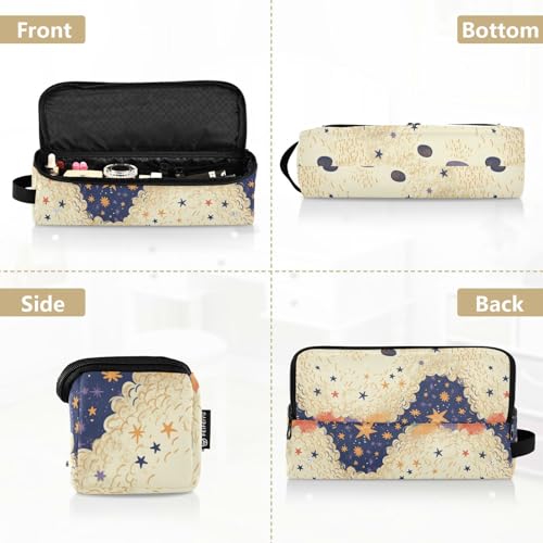 Bolsa de viaje para herramientas de cabello con diseño de caras de perros, resistente al calor, impermeable, organizador portátil para planchas y rizadores miniatura 5