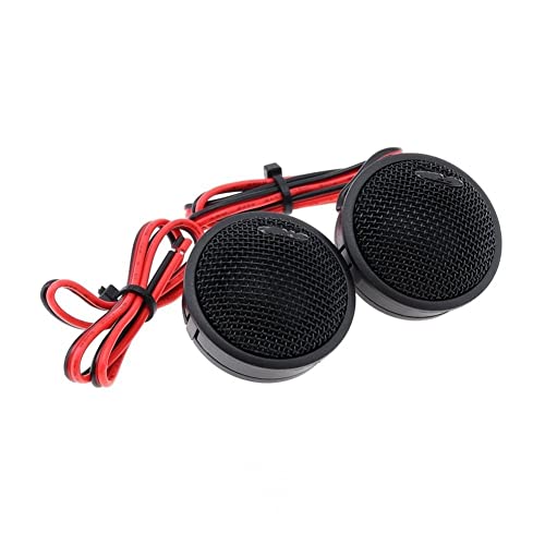 Element Tweeter 2pcs Car Dome Tweeter Speakers 4 Ohm Universal 80W Automotive Speaker High-Pitched Modification Nondestructive Sound Car Audio