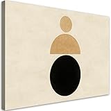 Couleurs intenses - tableau de dimensions 100x70 cm avec un motif de Figures abstraites Minimalisme apporte un vent de fraîcheur dans ton intérieur. Les côtés imprimés ajoutent de l'élégance et créent un effet visuel harmonieux.