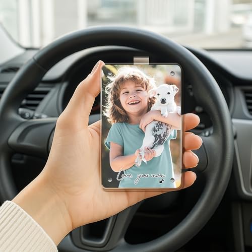 Customizable Acrylic Car Visor Clips - Personalized Photo Holders for Safe Driving Gifts, Perfect for Fathers Day, Mothers Day, Birthdays and Special Occasions - Image 4
