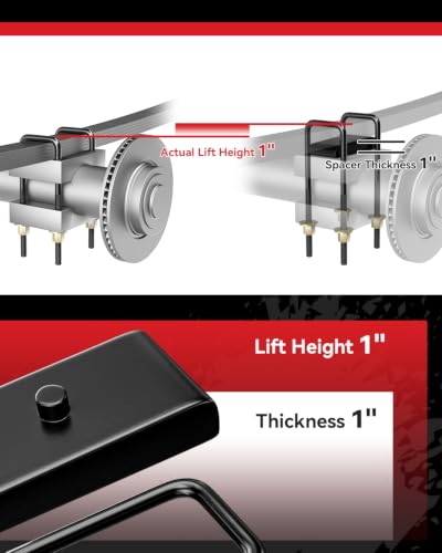 Image of PROEZE 1in Rear Leveling Lift Block Kit for 1999-2023 Silverado Sierra 1500