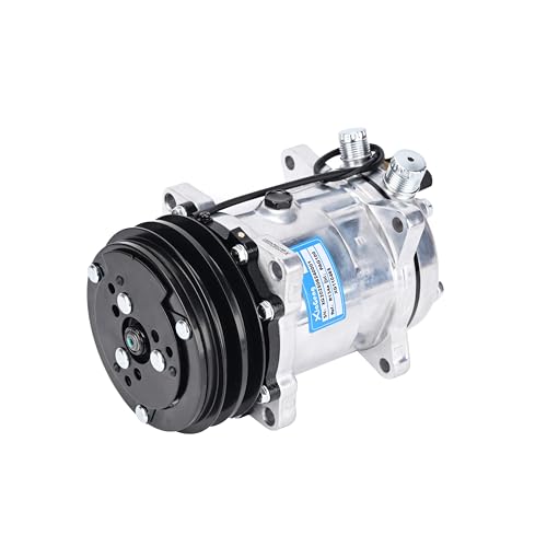 XiaGeng Universal Air Conditioner AC Compressor with Clutch (2 Grooves(Sanden 508))