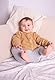 Stellou & friends Cardigan-Strickjacke für Mädchen und Jungen | Hochwertige Baby-Kleidung aus 100% Baumwolle | Gr. 86/92 - Beige