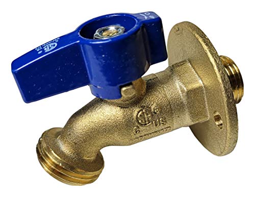 hose bibb with flange